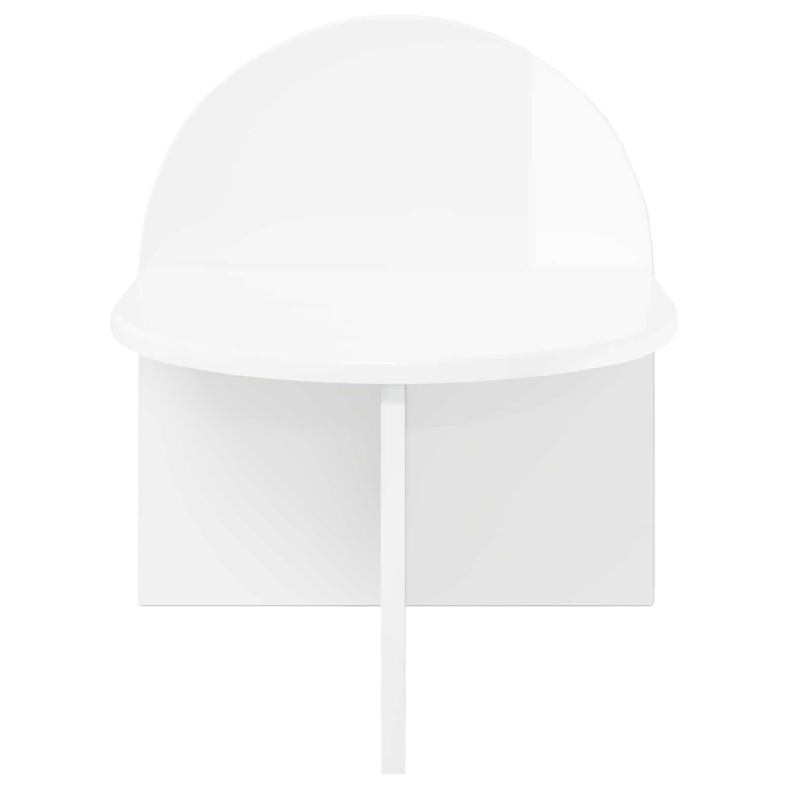 Table de chevet 2 pc Blanc brillant 40 x 35,5 x 45,5 cm - XIOS