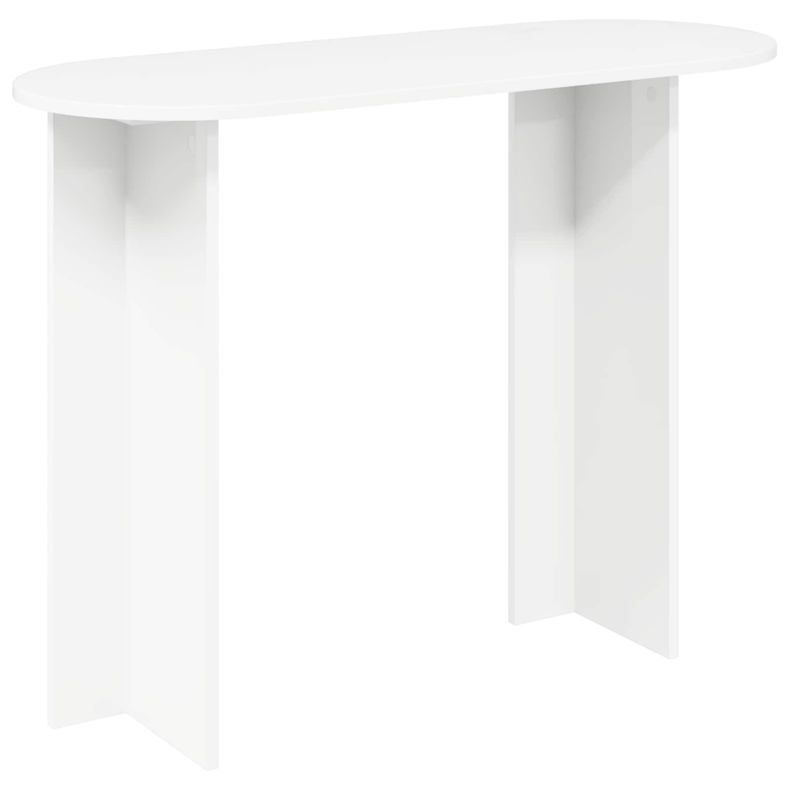 Table console Blanc 100 x 39,5 x 75 cm Bois d'ingénierie - XIOS