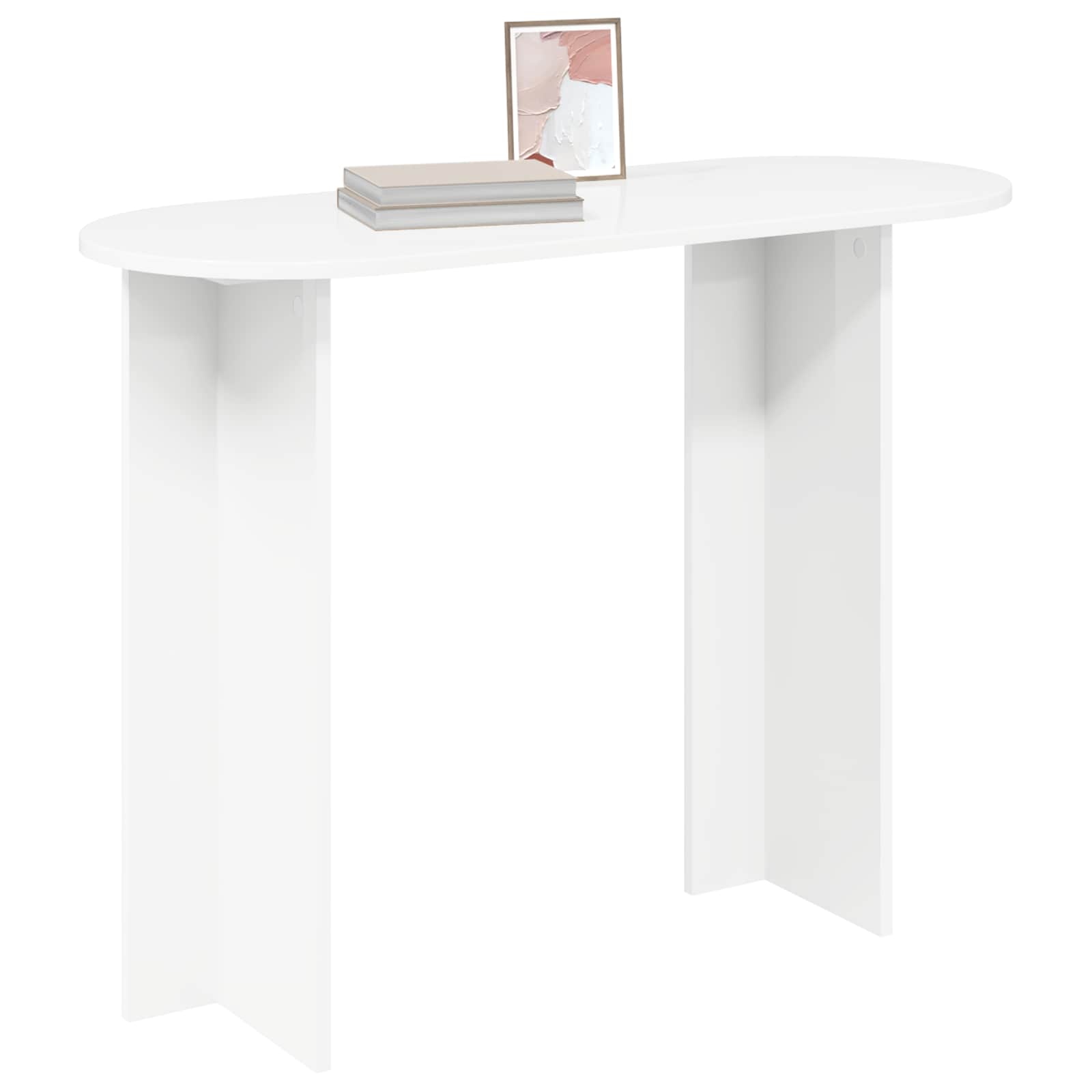 Table console Blanc 100 x 39,5 x 75 cm Bois d'ingénierie - XIOS