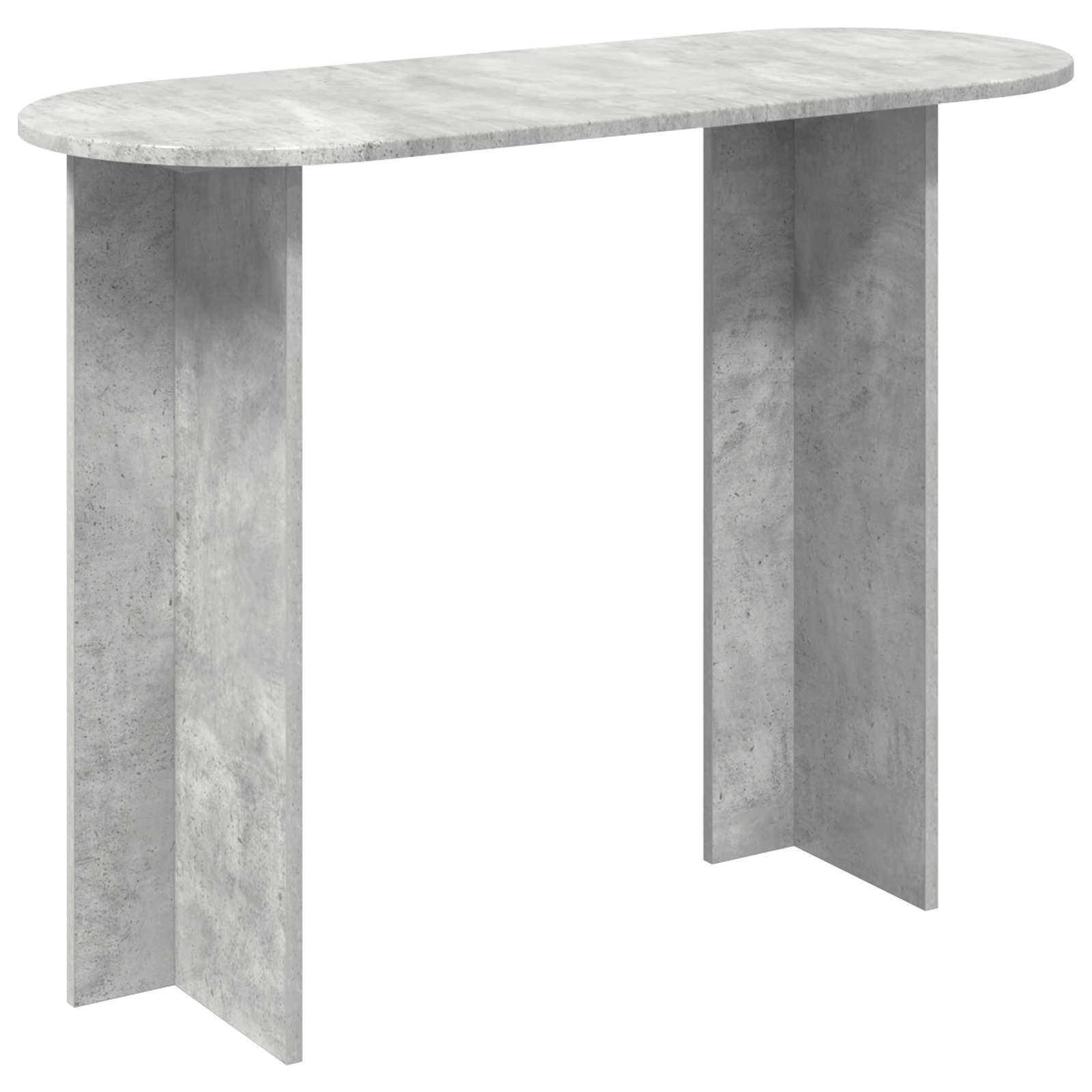 Table console Gris béton 100 x 39,5 x 75 cm Bois d'ingénierie - XIOS
