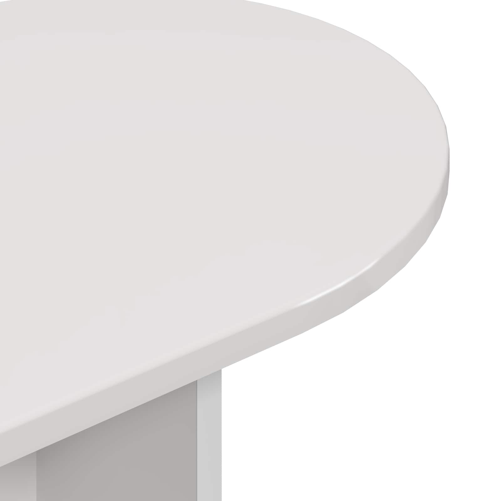 Table console avec stockage Blanc brillant 100 x 39,5 x 75 cm - XIOS