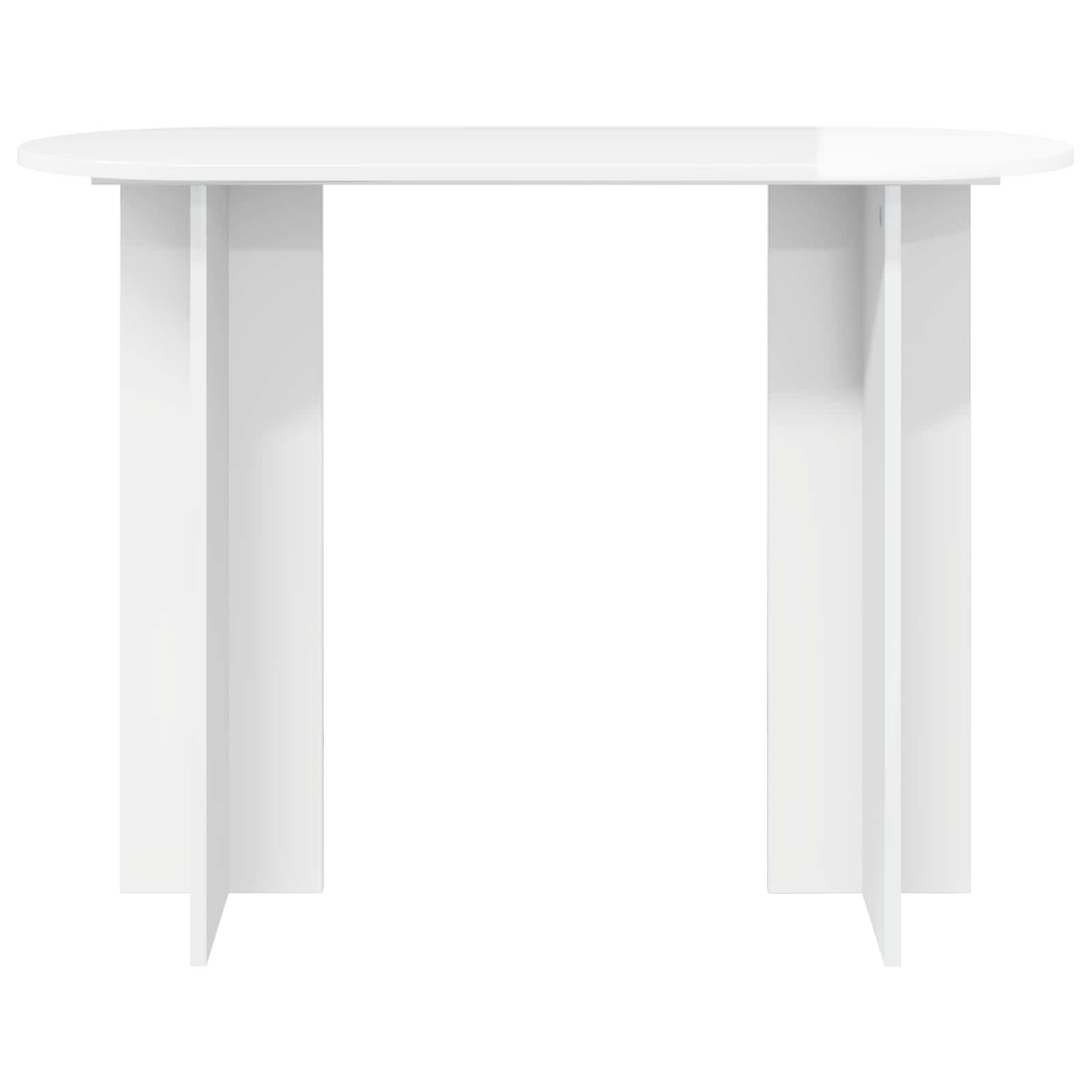 Table console avec stockage Blanc brillant 100 x 39,5 x 75 cm - XIOS