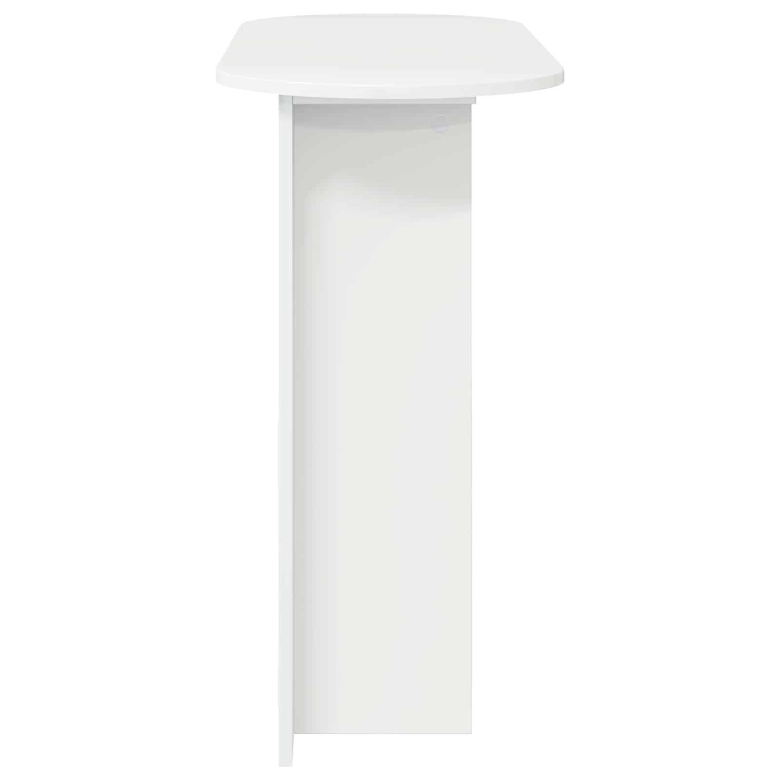 Table console avec stockage Blanc brillant 100 x 39,5 x 75 cm - XIOS