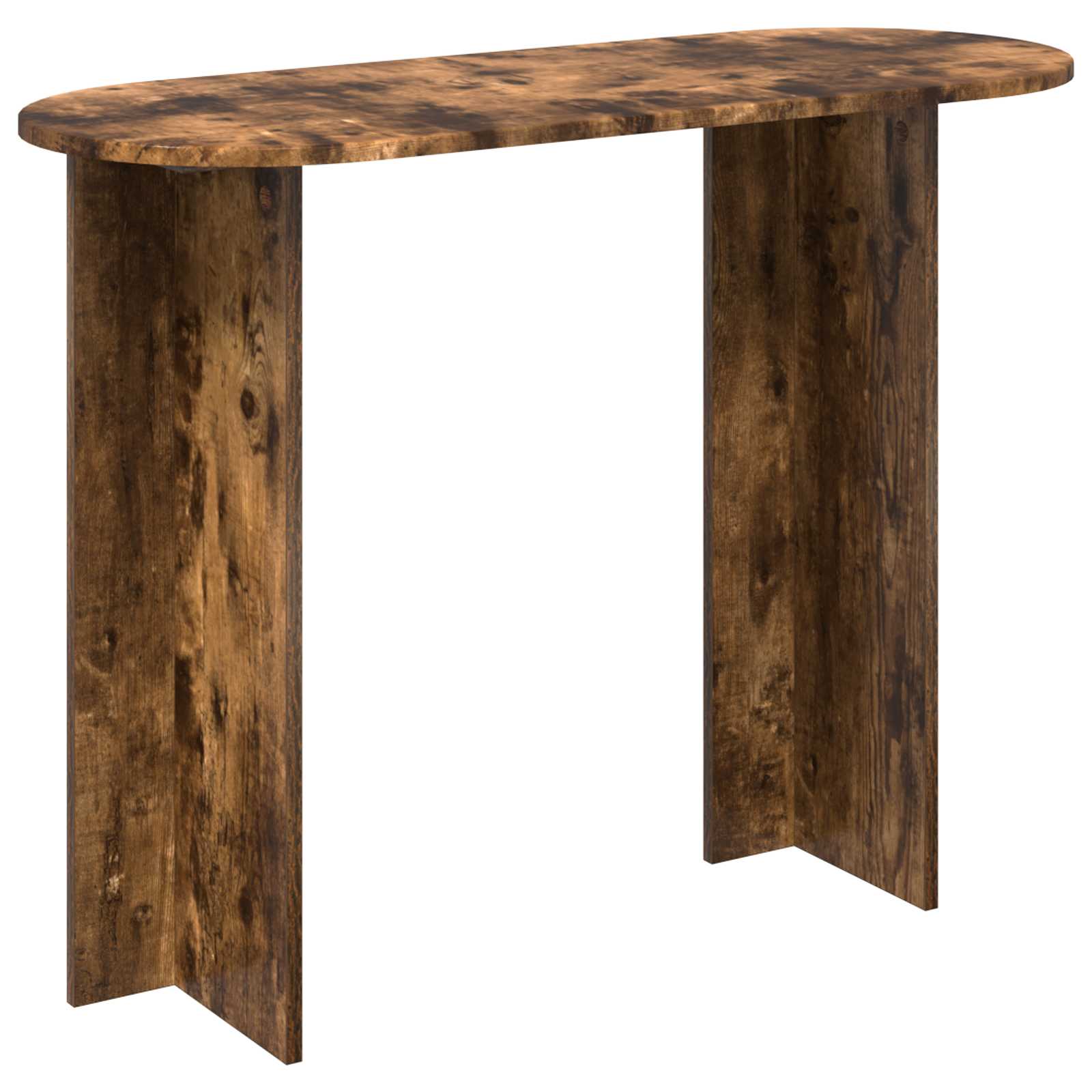 Table console Chêne fumé 100 x 39,5 x 75 cm Bois d'ingénierie - XIOS