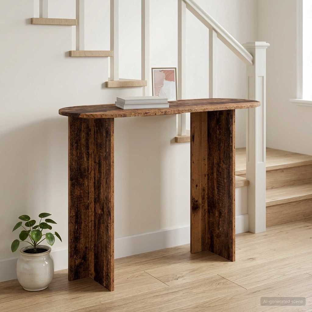 Table console Bois ancien 100 x 39,5 x 75 cm Bois d'ingénierie
