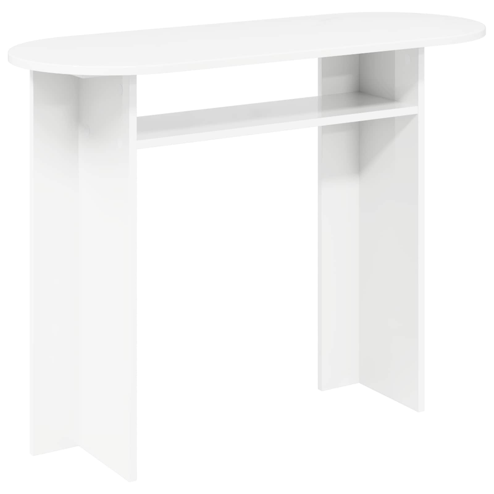 Table console Blanc 100 x 39,5 x 75 cm Bois d'ingénierie - XIOS