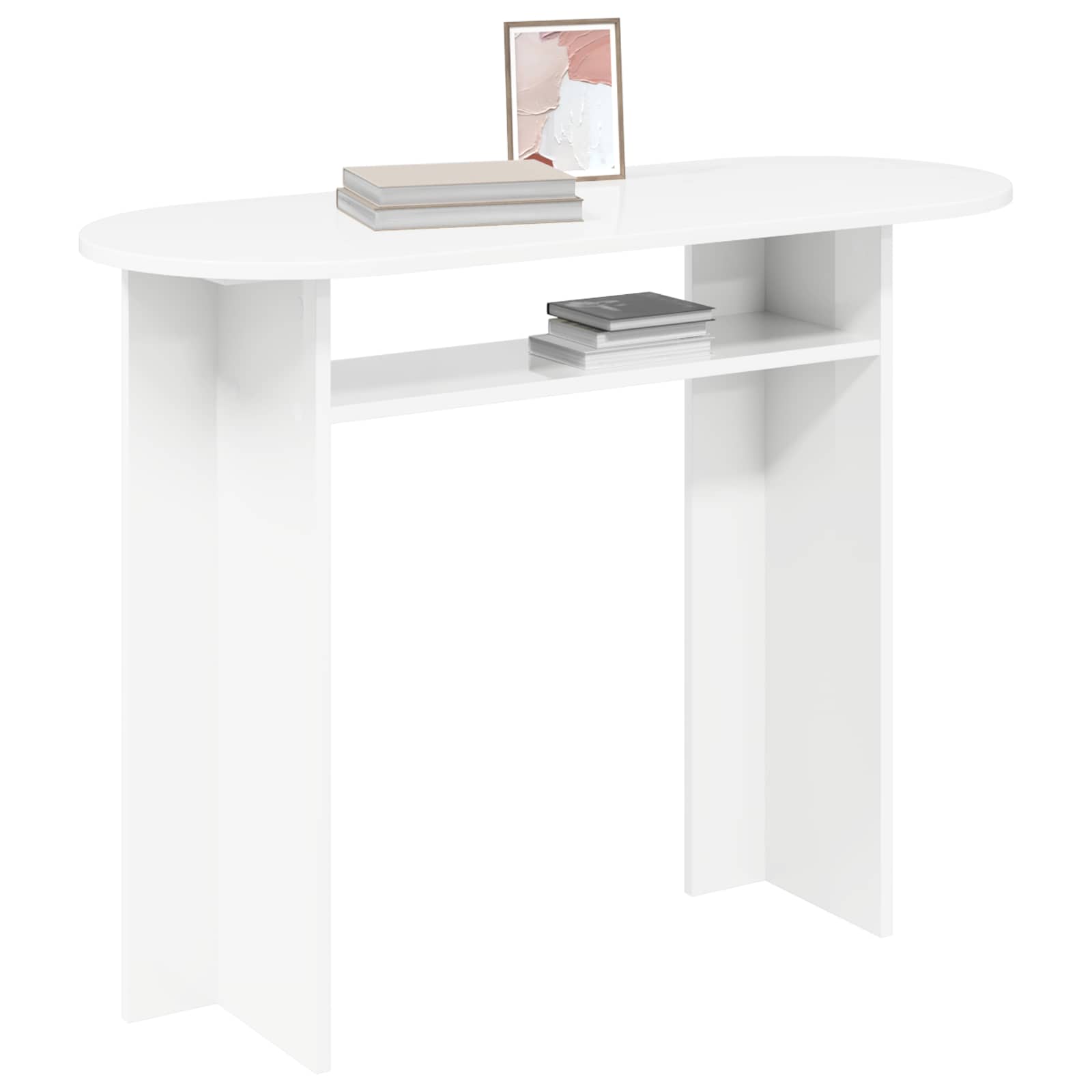 Table console Blanc 100 x 39,5 x 75 cm Bois d'ingénierie - XIOS