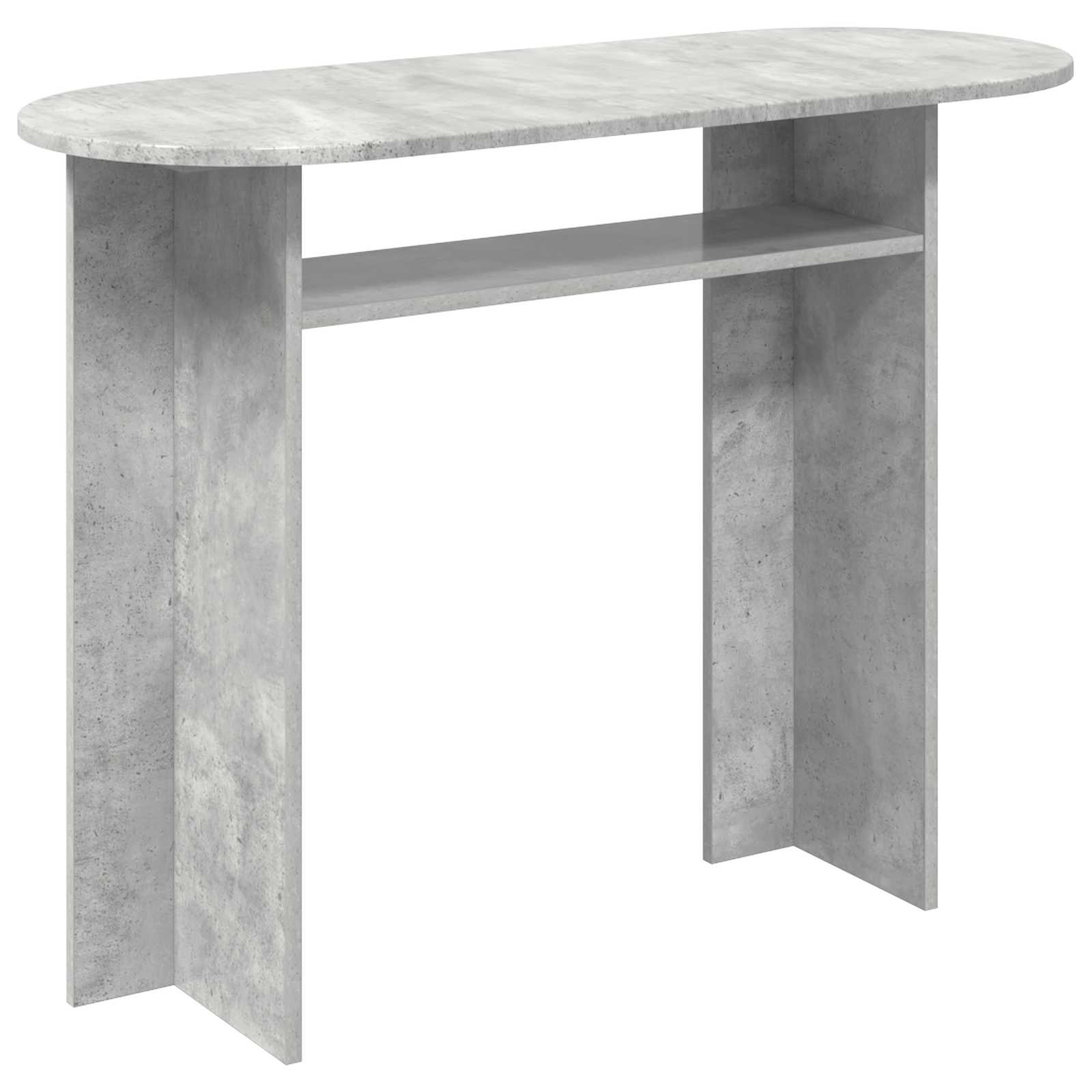 Table console Gris béton 100 x 39,5 x 75 cm Bois d'ingénierie - XIOS