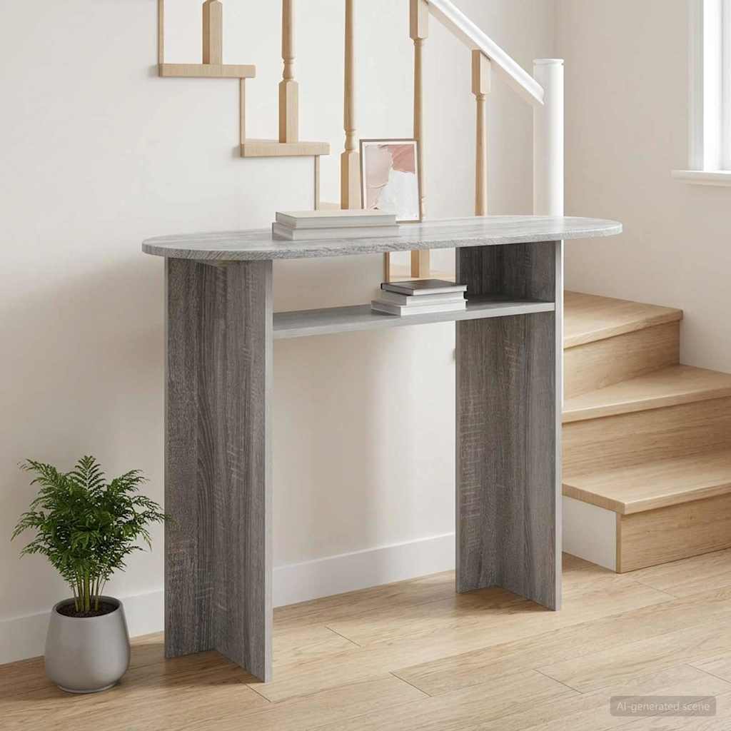 Table console Sonoma gris 100 x 39,5 x 75 cm Bois d'ingénierie - XIOS