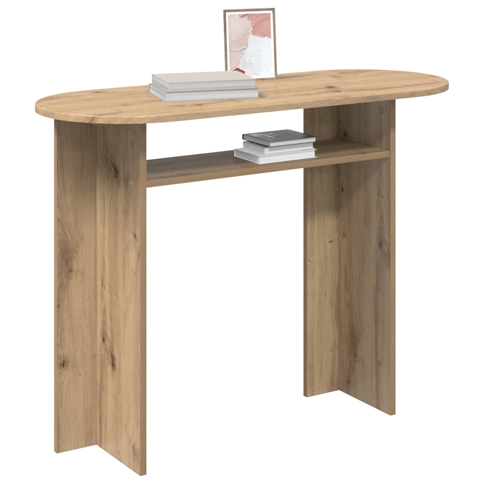 Table console Chêne artisanal 100 x 39,5 x 75 cm - XIOS