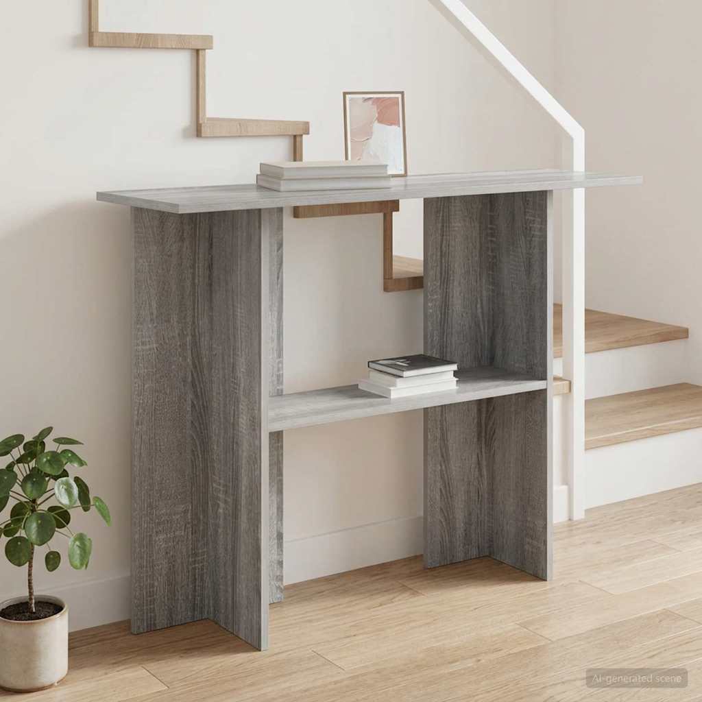 Table console Sonoma gris 100 x 30 x 75 cm Bois d'ingénierie - XIOS