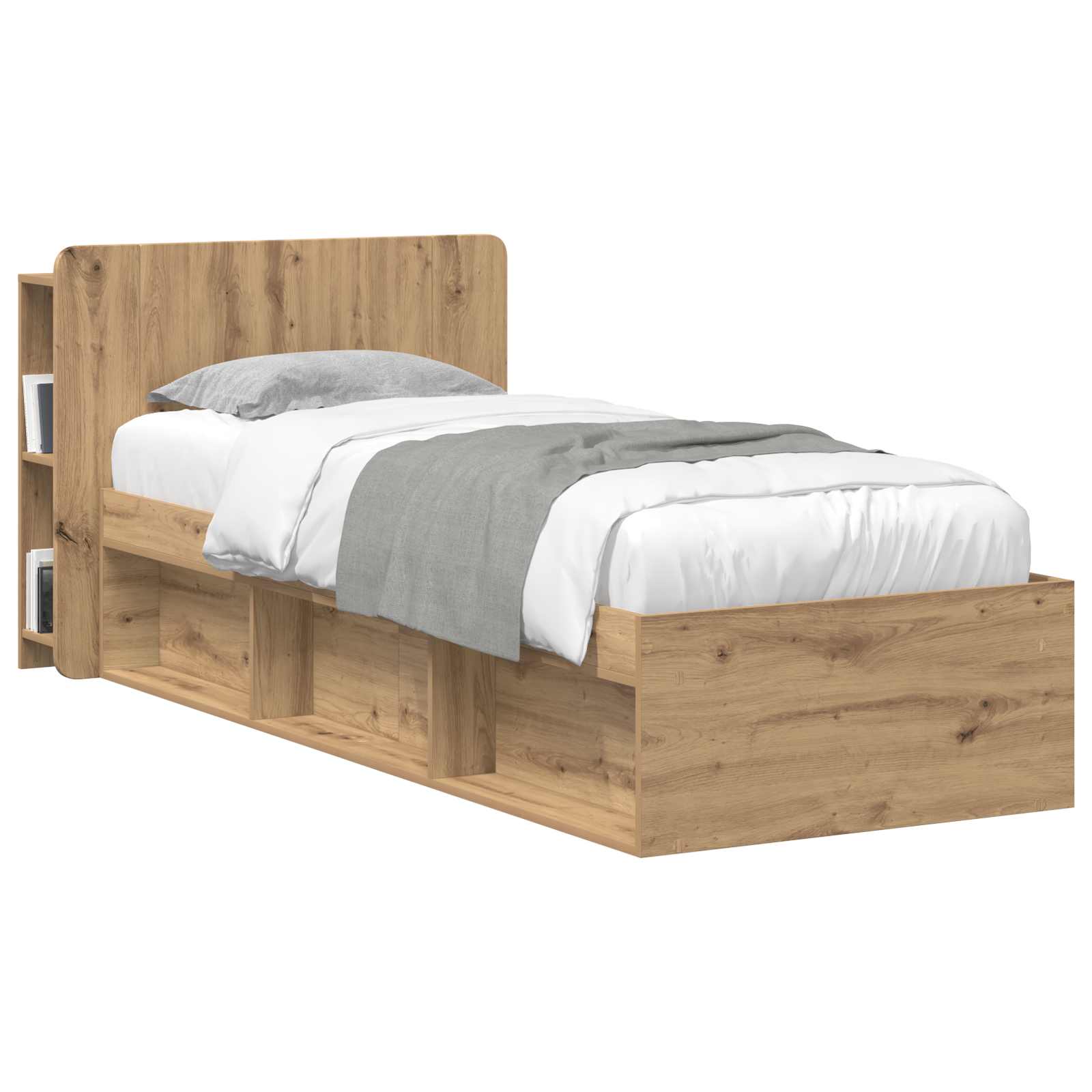 Cabinet de Tête de Lit Chêne artisanal Bois d'ingénierie - XIOS