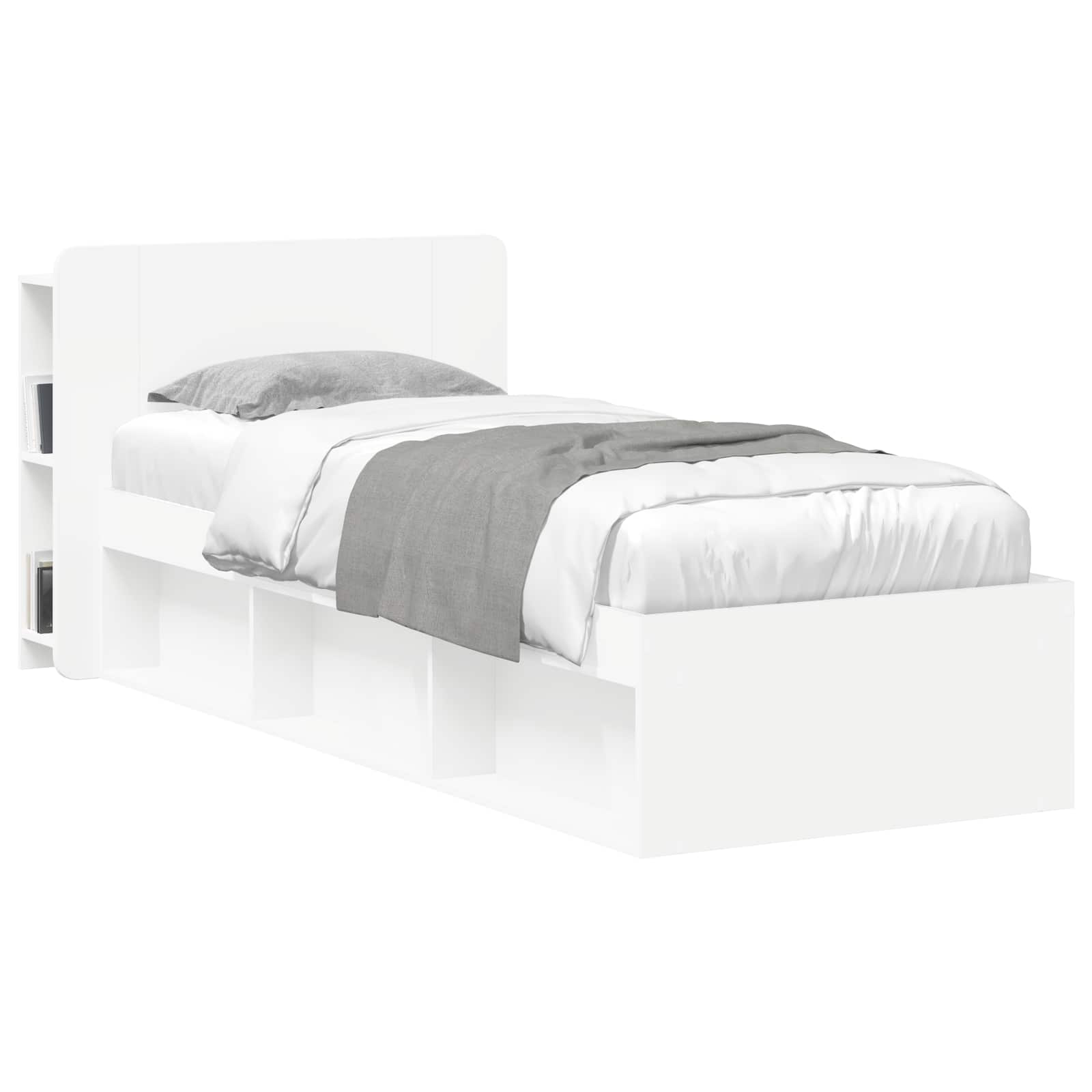 Cabinet de Tête de Lit avec stockage Blanc Bois d'ingénierie - XIOS