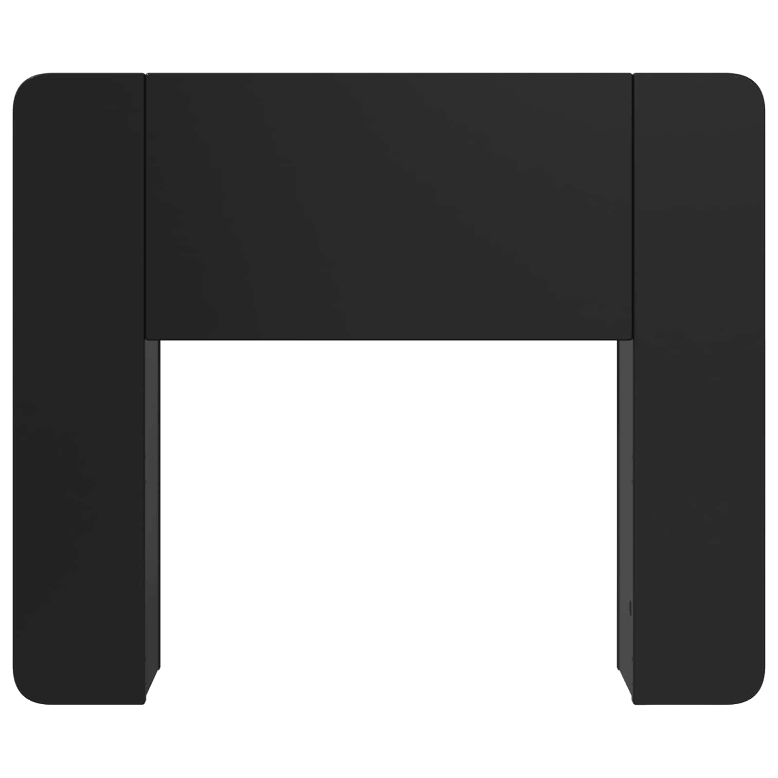 Cabinet de Tête de Lit avec stockage Noir Bois d'ingénierie - XIOS