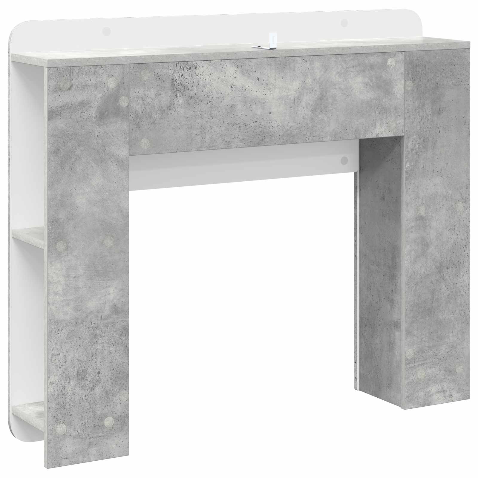 Cabinet de Tête de Lit Gris béton Bois d'ingénierie - XIOS