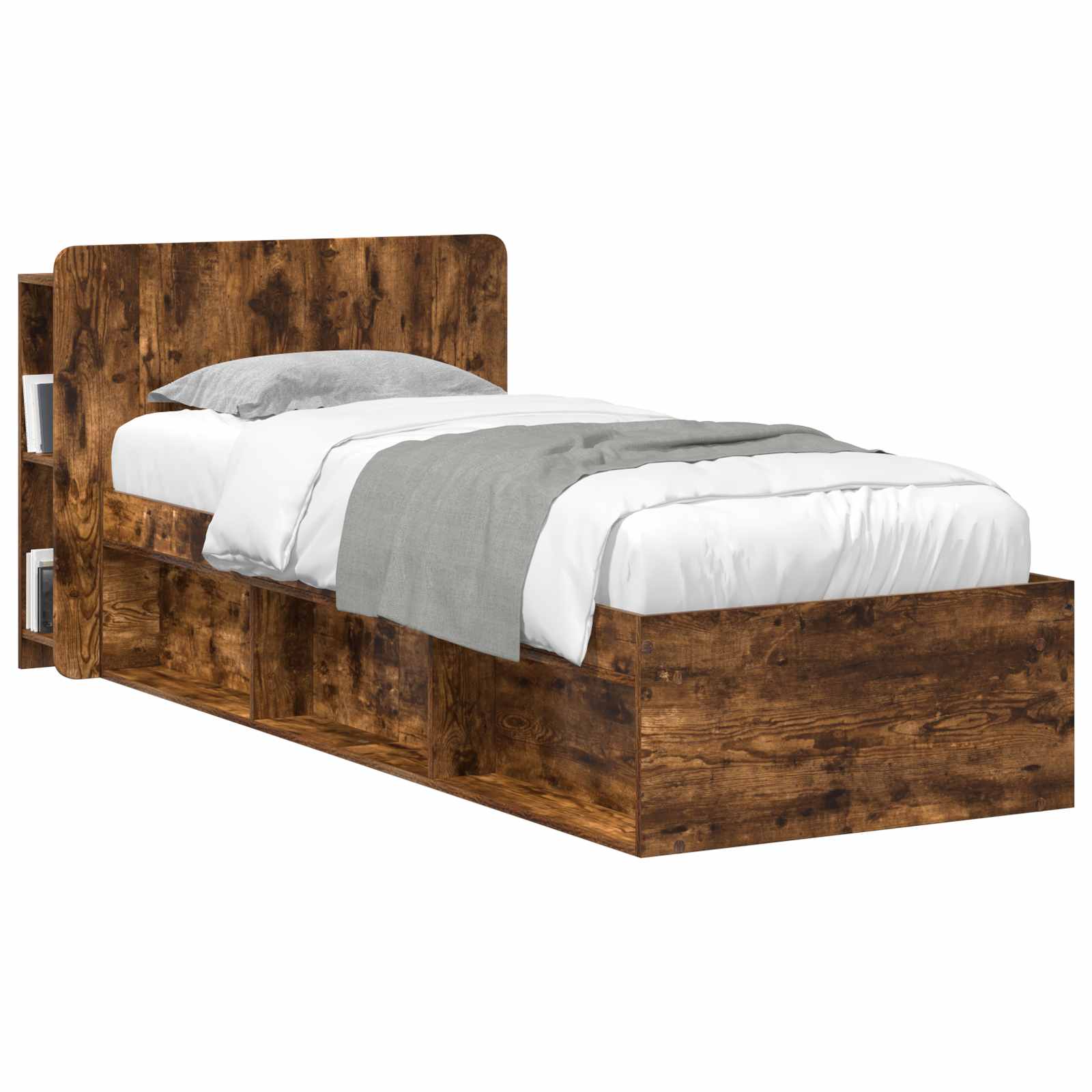 Cabinet de Tête de Lit Chêne fumé Bois d'ingénierie - XIOS