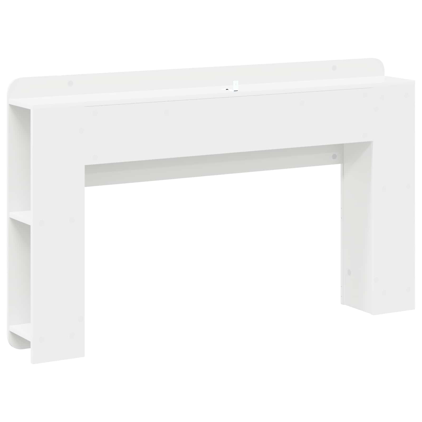 Cabinet de Tête de Lit avec stockage Blanc 135 x 18,5 x 80 cm - XIOS