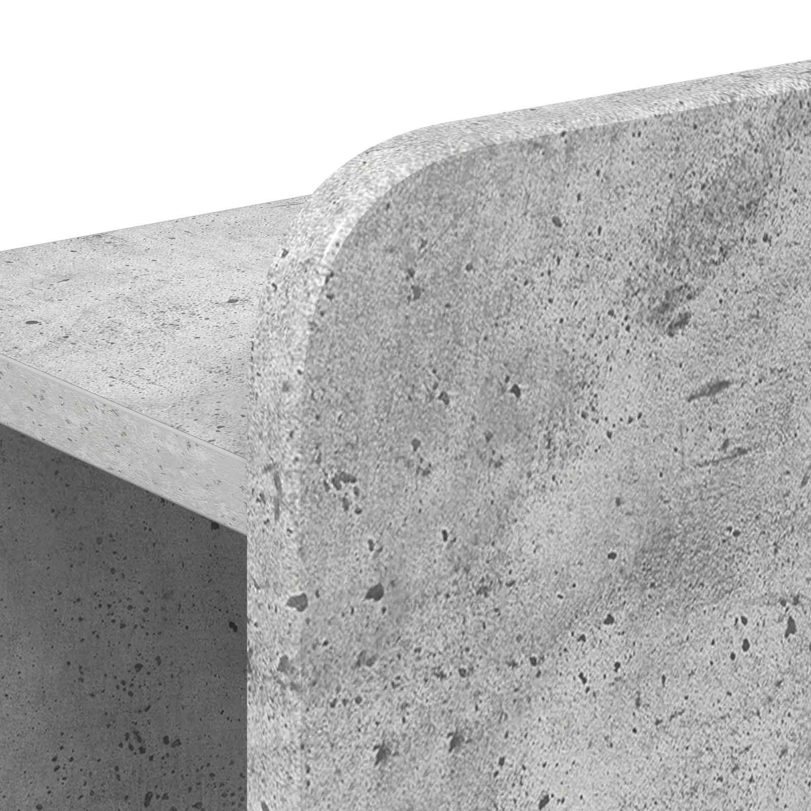 Cabinet de Tête de Lit Gris béton Bois d'ingénierie - XIOS