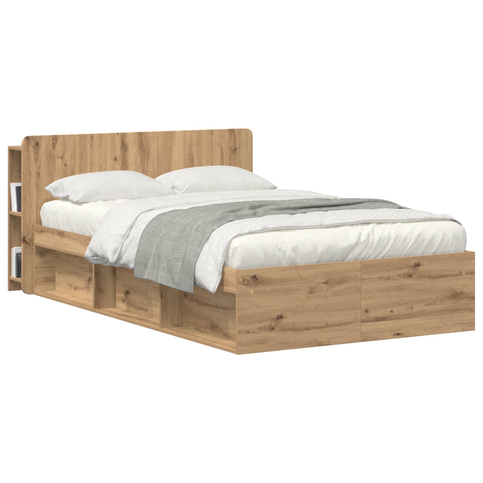 Cabinet de Tête de Lit Chêne artisanal Bois d'ingénierie - XIOS