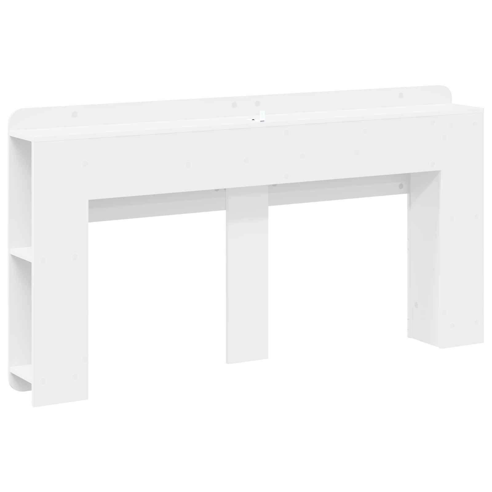 Cabinet de Tête de Lit avec stockage Blanc Bois d'ingénierie - XIOS