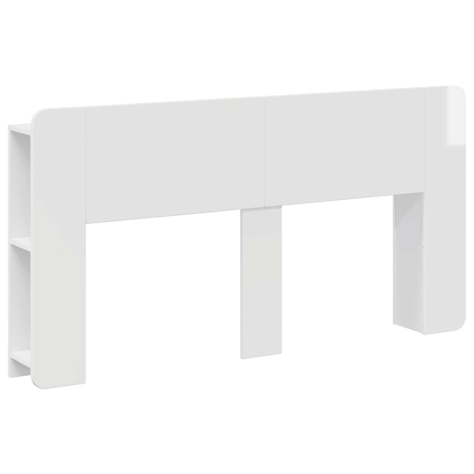 Cabinet de Tête de Lit Blanc brillant Bois d'ingénierie - XIOS