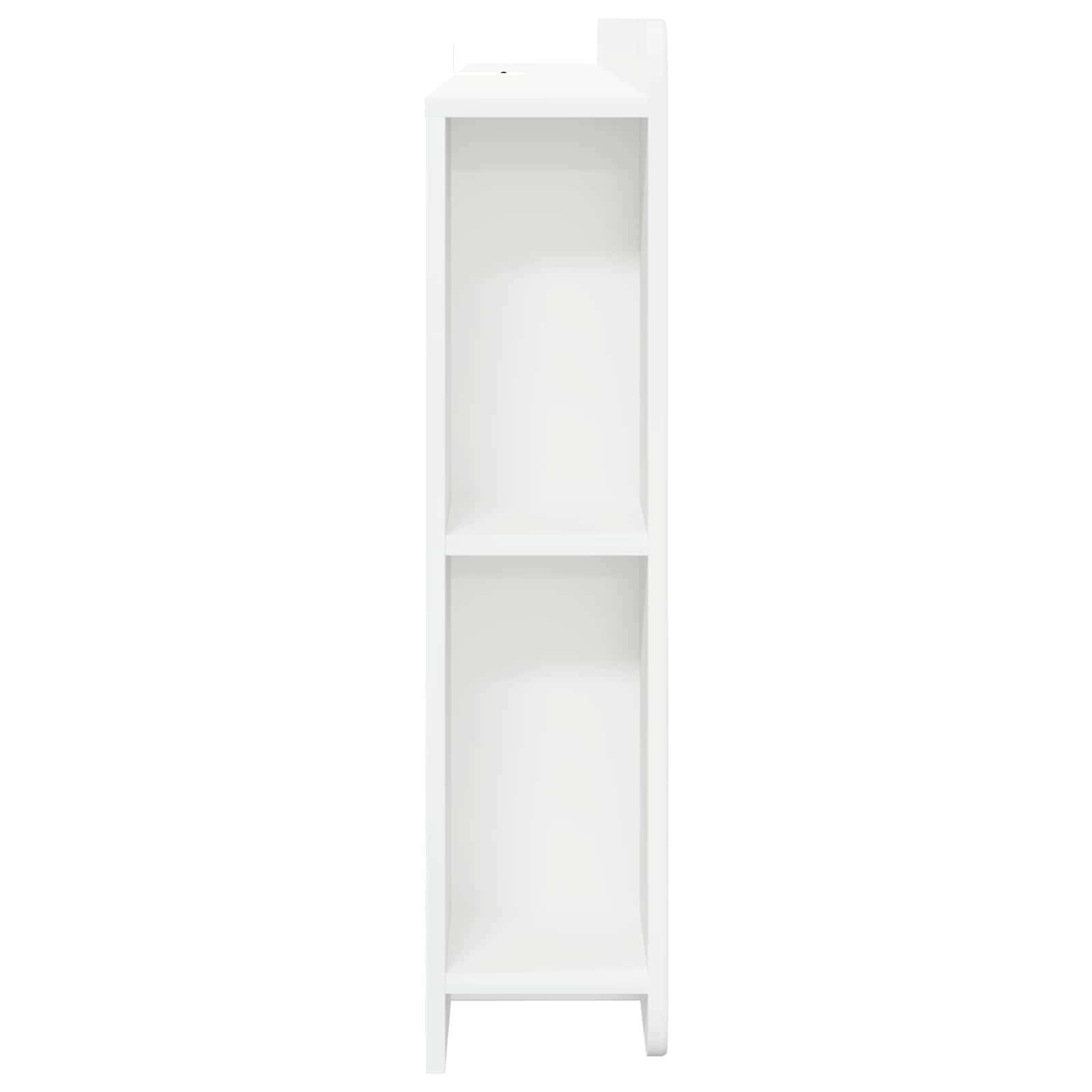 Cabinet de Tête de Lit Blanc brillant Bois d'ingénierie - XIOS