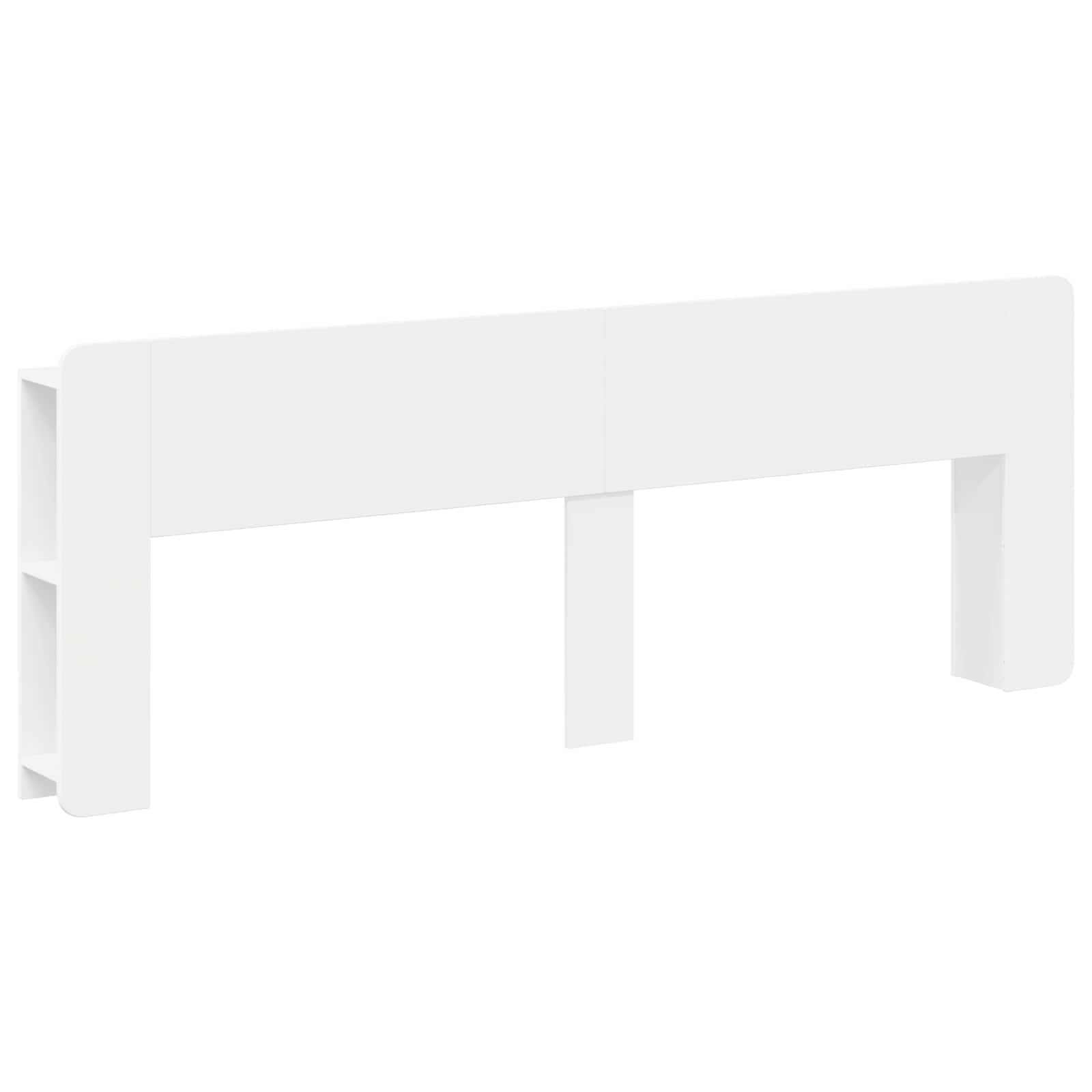 Cabinet de Tête de Lit avec stockage Blanc Bois d'ingénierie - XIOS