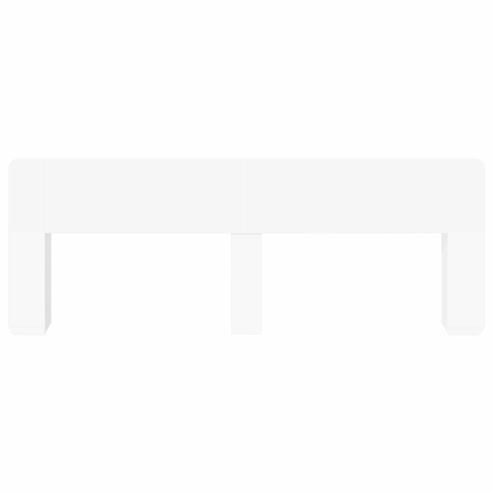 Cabinet de Tête de Lit avec stockage Blanc Bois d'ingénierie - XIOS