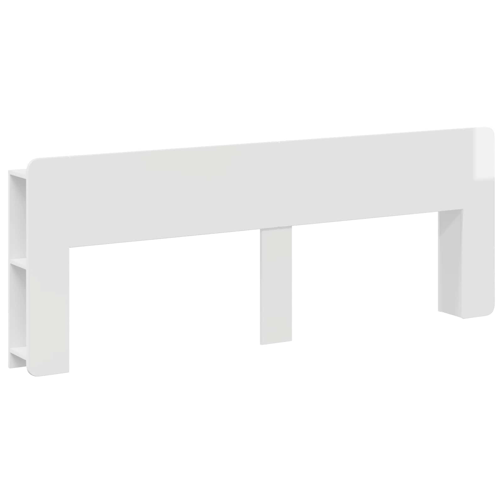 Cabinet de Tête de Lit Blanc brillant Bois d'ingénierie - XIOS
