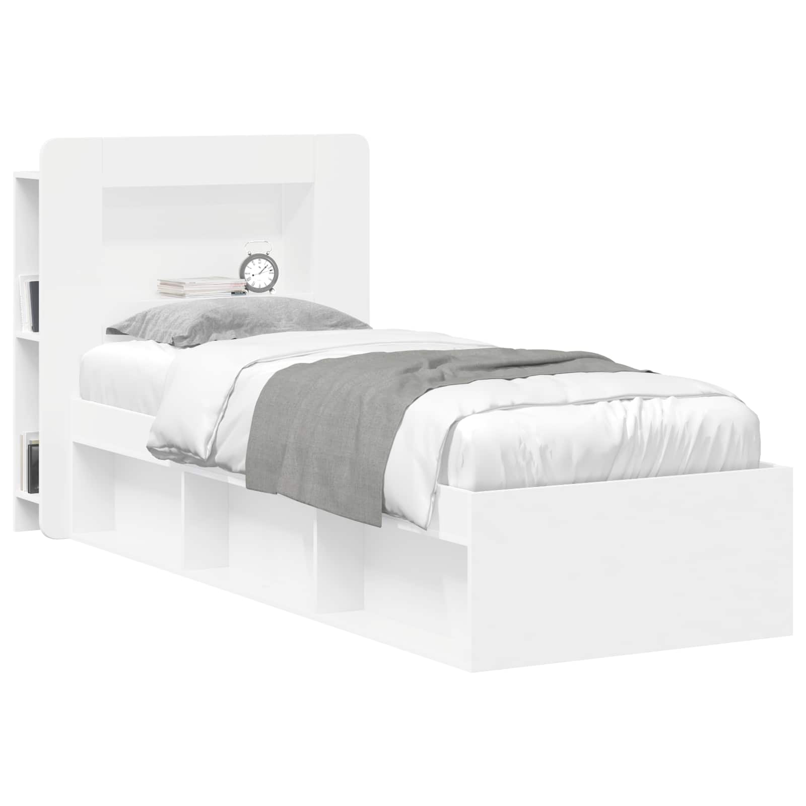 Cabinet de Tête de Lit avec stockage Blanc Bois d’ingénierie - XIOS