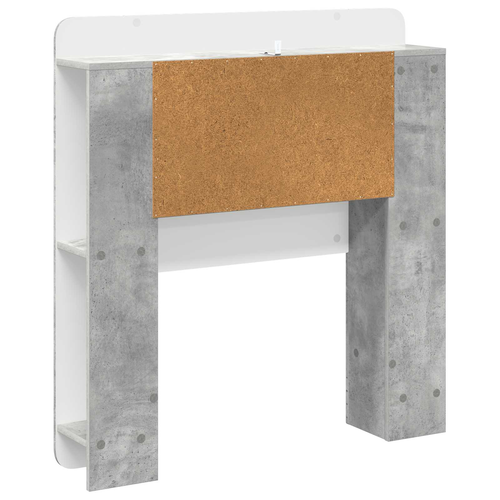 Cabinet de Tête de Lit Gris béton Bois d’ingénierie - XIOS