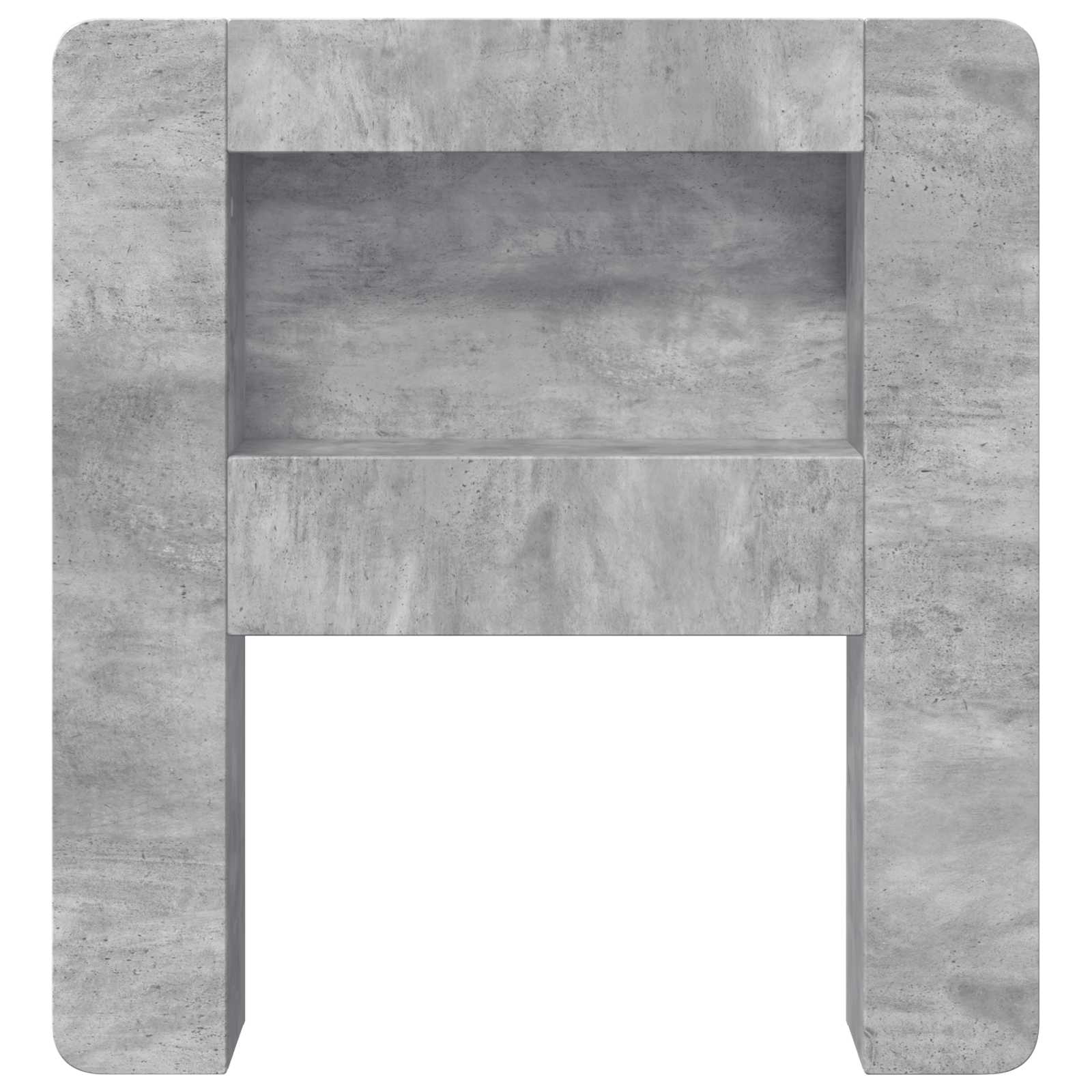 Cabinet de Tête de Lit Gris béton Bois d’ingénierie - XIOS