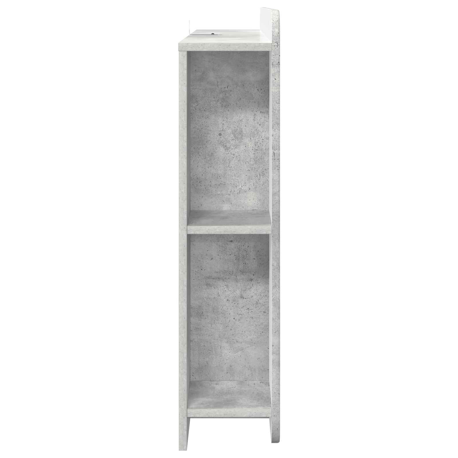 Cabinet de Tête de Lit Gris béton Bois d’ingénierie - XIOS