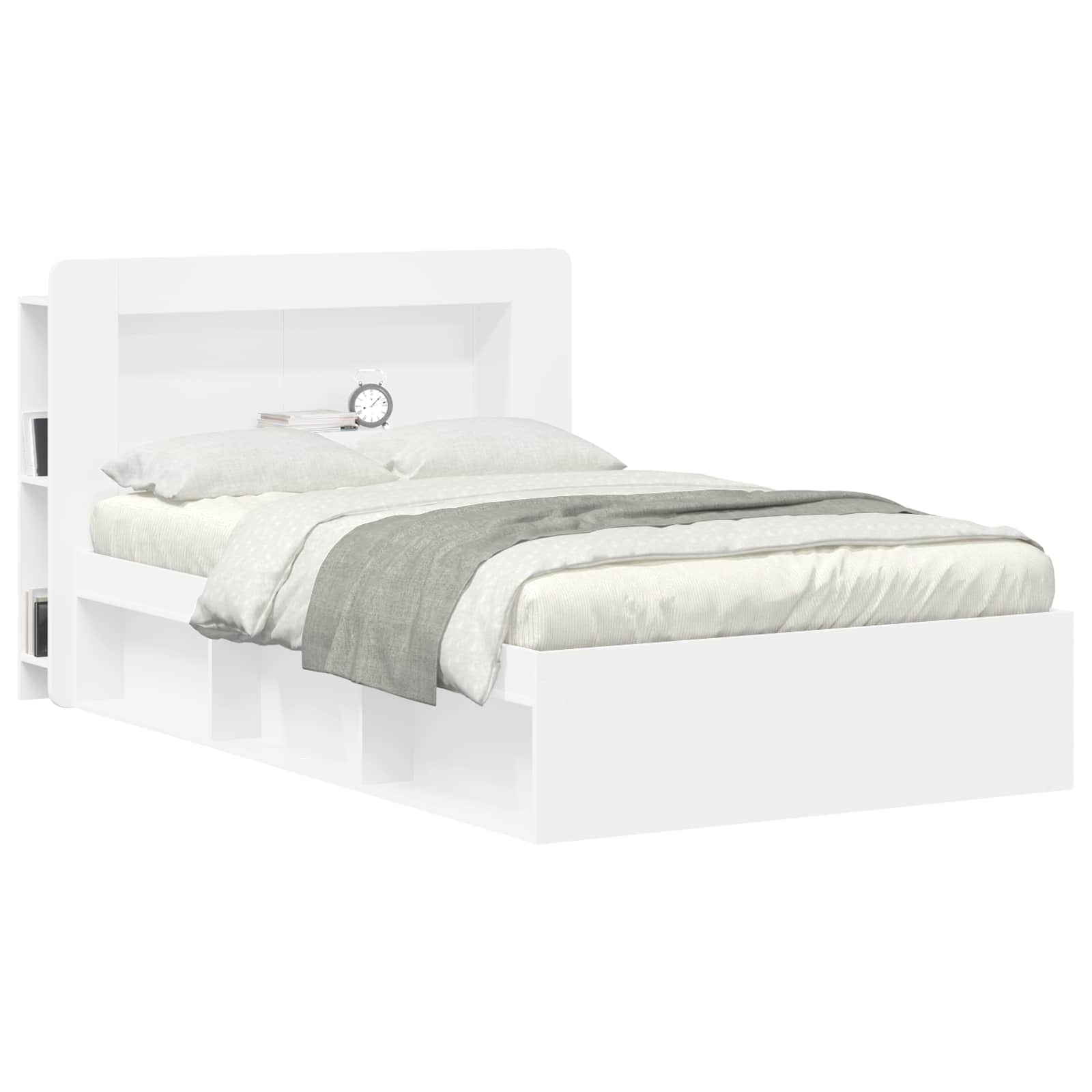 Cabinet de Tête de Lit avec stockage Blanc Bois d’ingénierie - XIOS