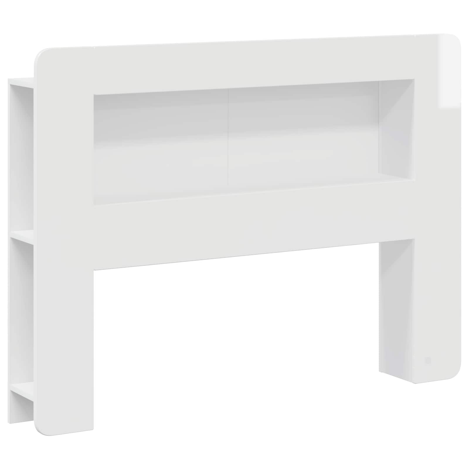 Cabinet de Tête de Lit Blanc brillant Bois d’ingénierie - XIOS