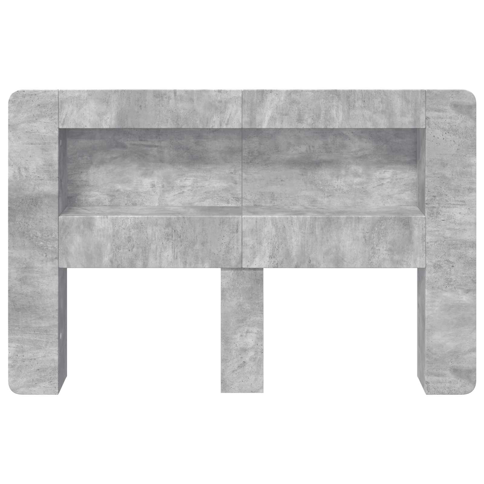 Cabinet de Tête de Lit Gris béton Bois d’ingénierie - XIOS