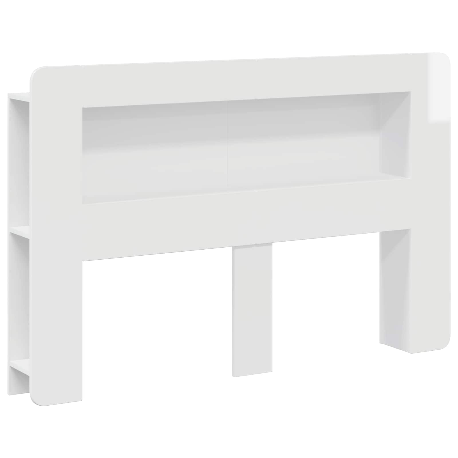 Cabinet de Tête de Lit Blanc brillant Bois d’ingénierie - XIOS