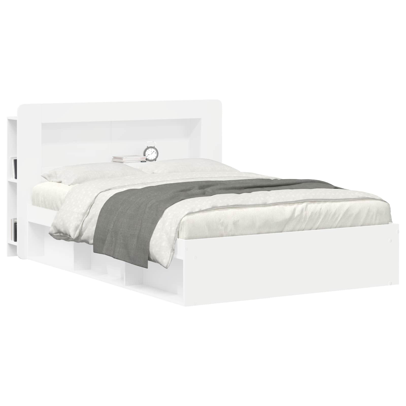 Cabinet de Tête de Lit avec stockage Blanc Bois d’ingénierie - XIOS