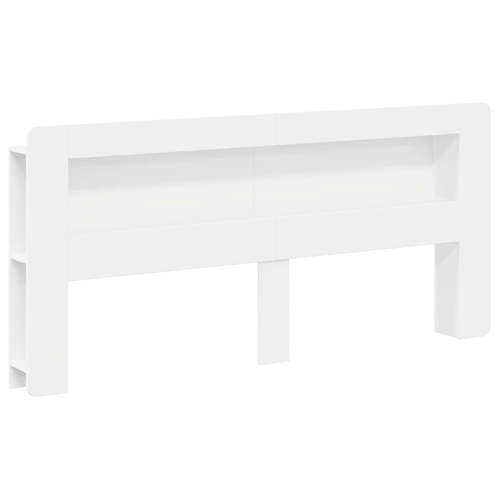 Cabinet de Tête de Lit avec stockage Blanc Bois d’ingénierie - XIOS