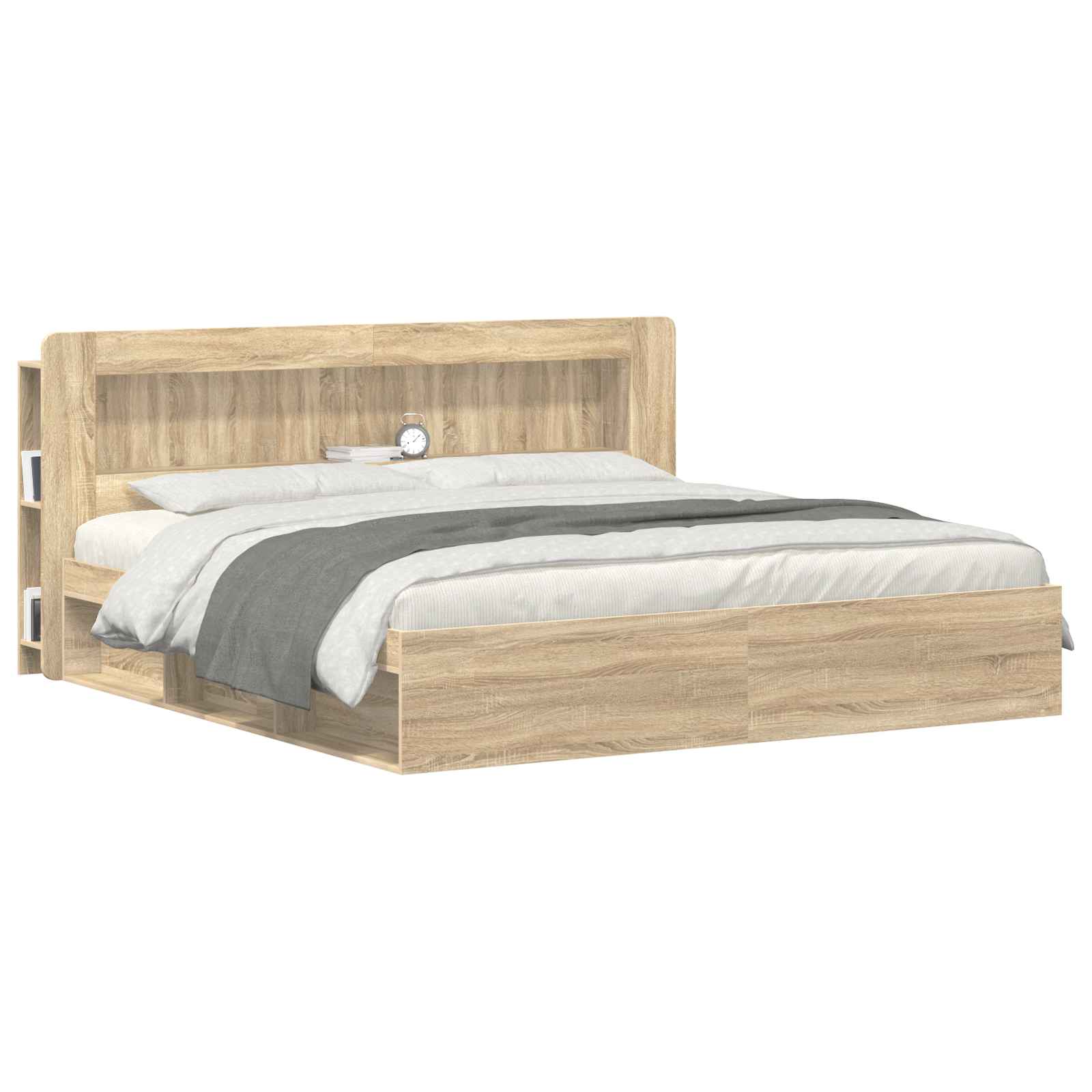 Cabinet de Tête de Lit Chêne Sonoma Bois d’ingénierie - XIOS