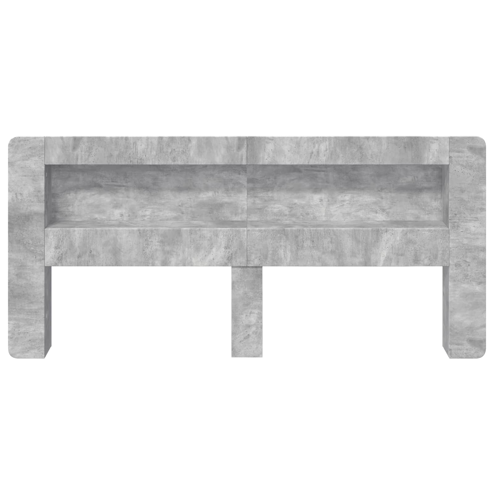 Cabinet de Tête de Lit Gris béton Bois d’ingénierie - XIOS