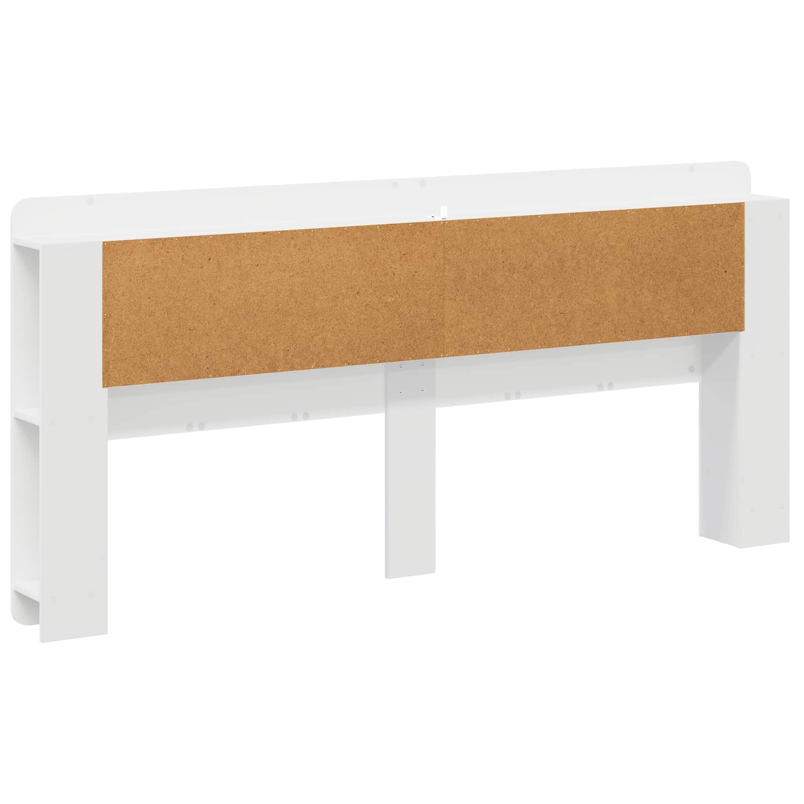 Cabinet de Tête de Lit Blanc brillant Bois d’ingénierie - XIOS