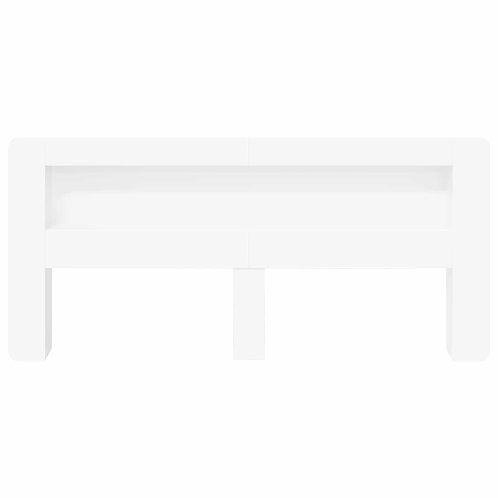 Cabinet de Tête de Lit avec stockage Blanc Bois d’ingénierie - XIOS