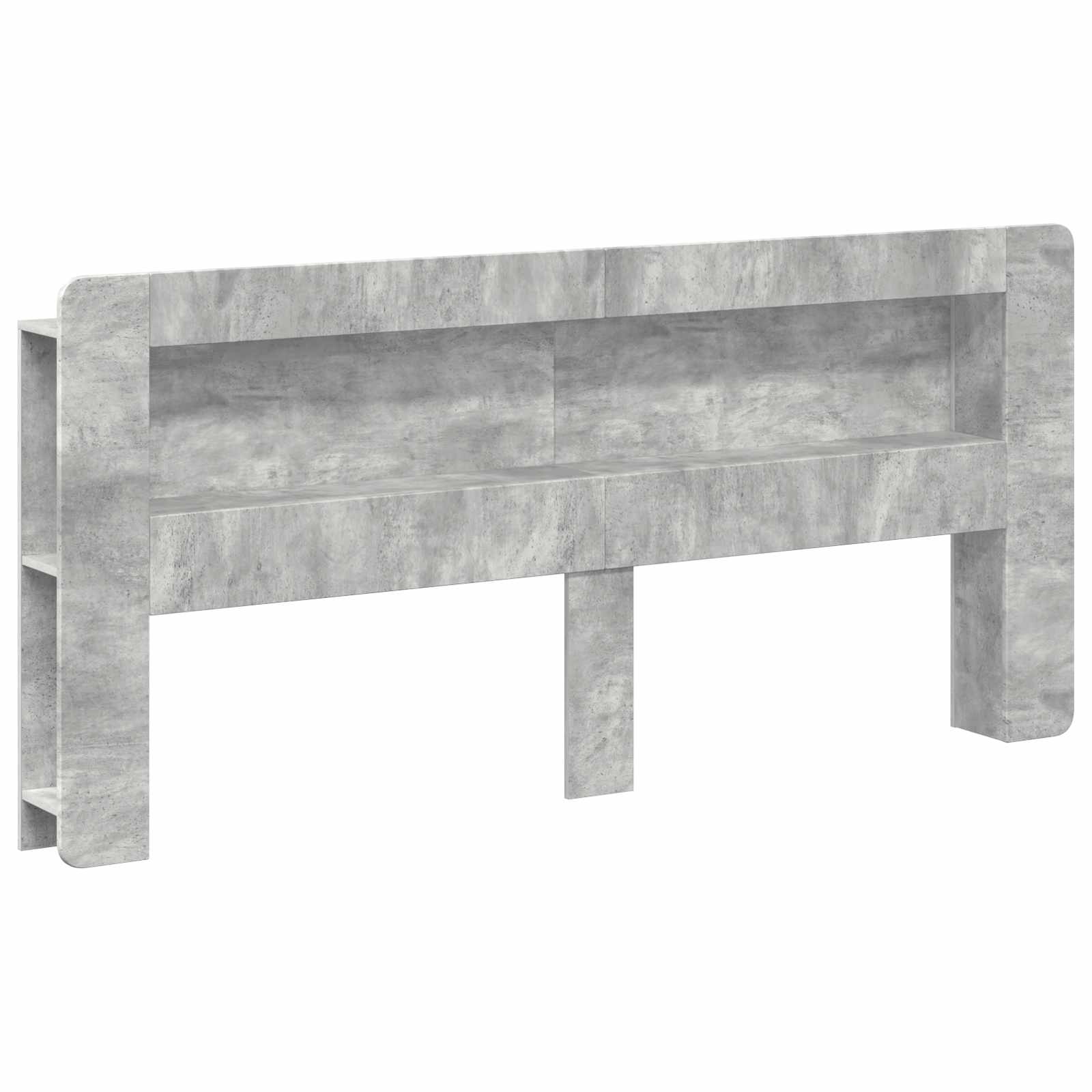 Cabinet de Tête de Lit Gris béton Bois d’ingénierie - XIOS