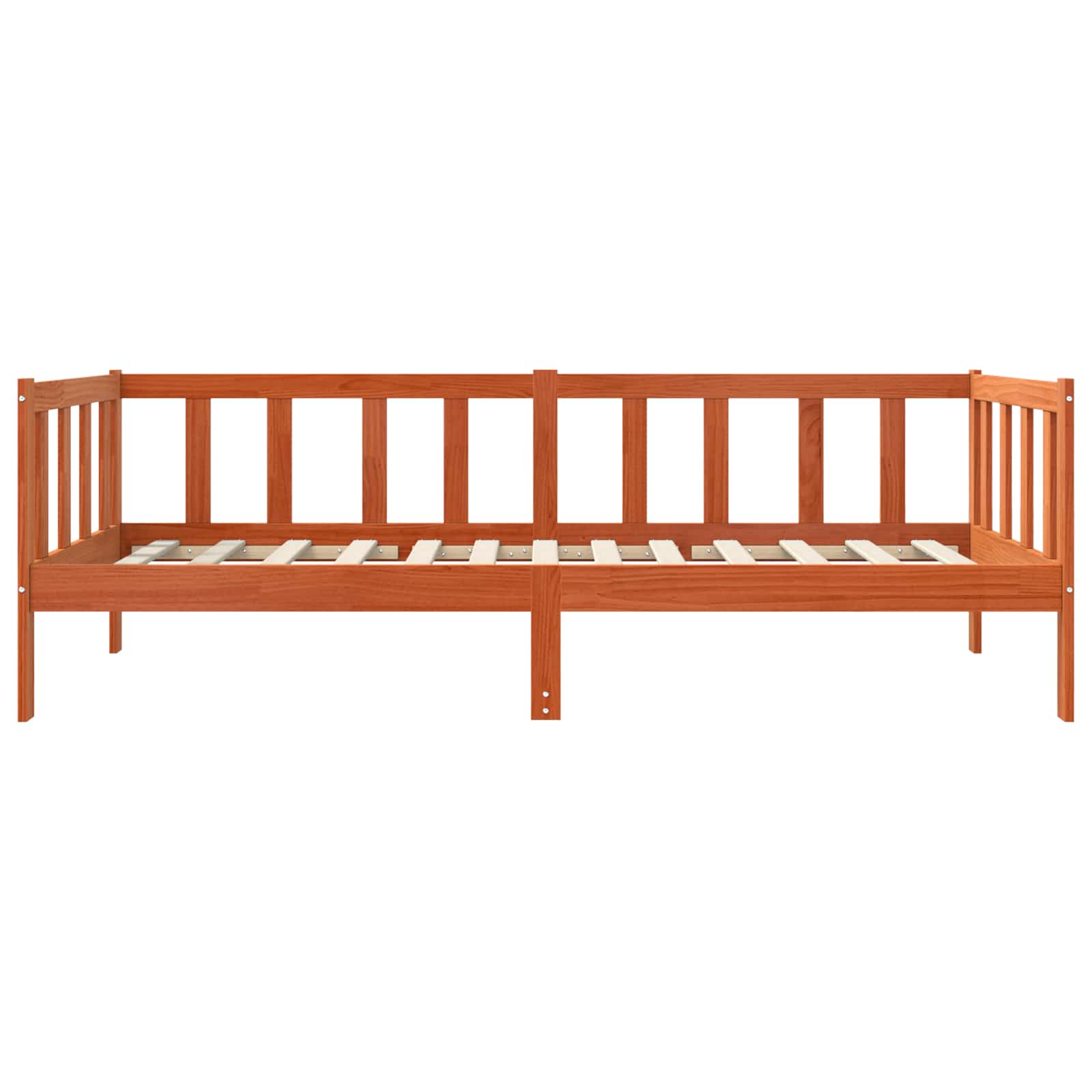 Cadre de lit Cire marron 90 x 190 cm Bois de pin massif - XIOS