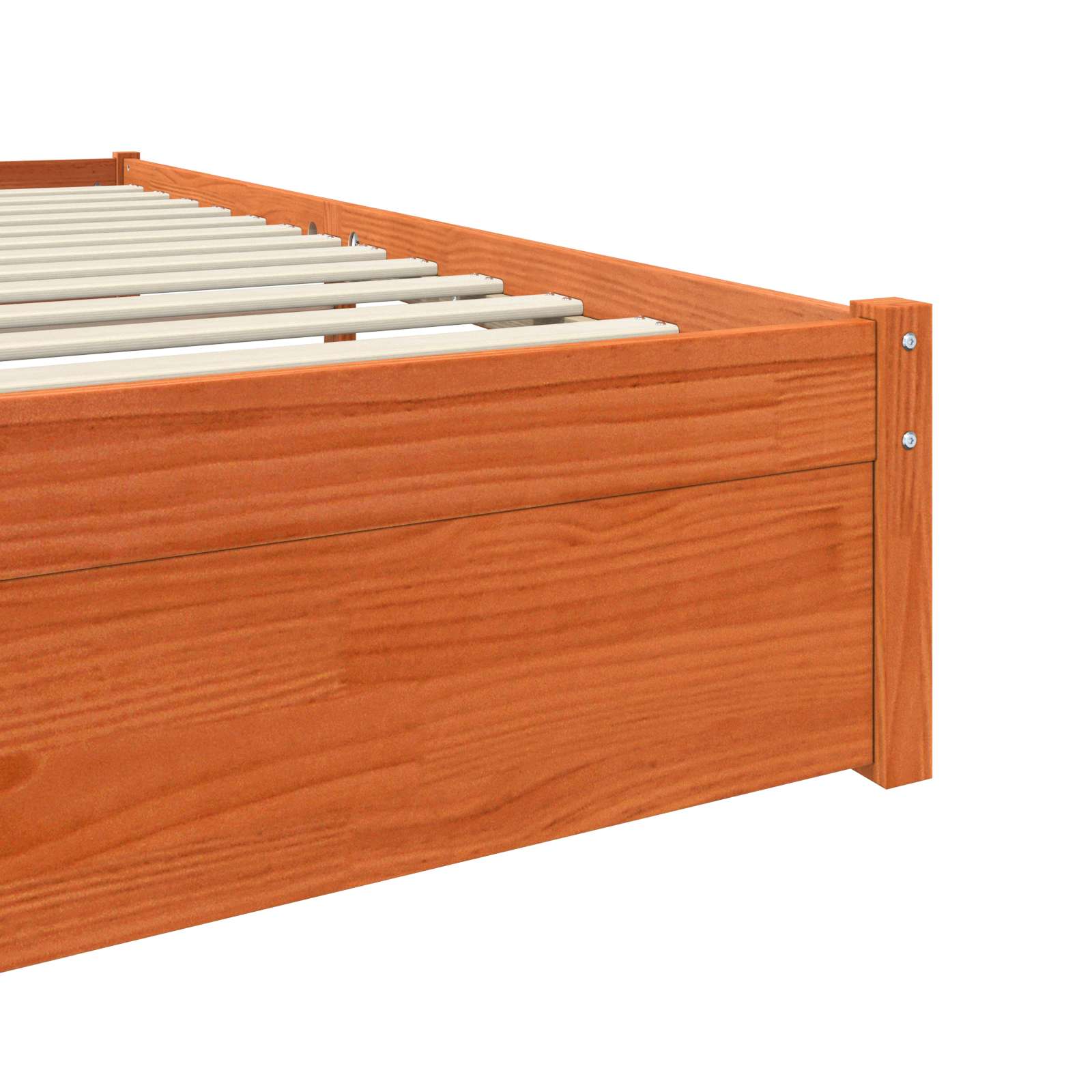 Cadre de lit Cire marron 150 x 200 cm Bois de Pin Massif - XIOS