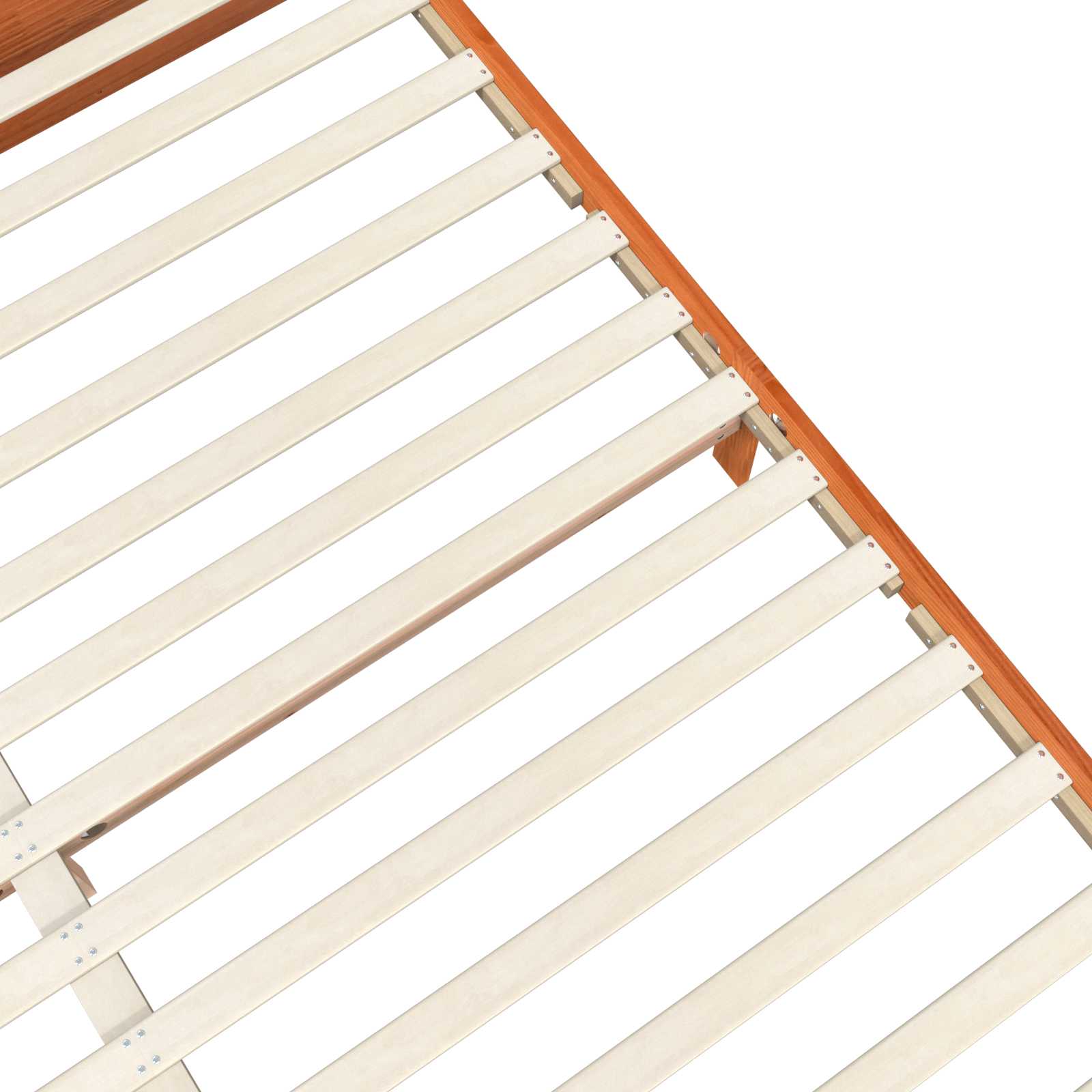 Cadre de lit Cire marron 150 x 200 cm Bois de Pin Massif - XIOS