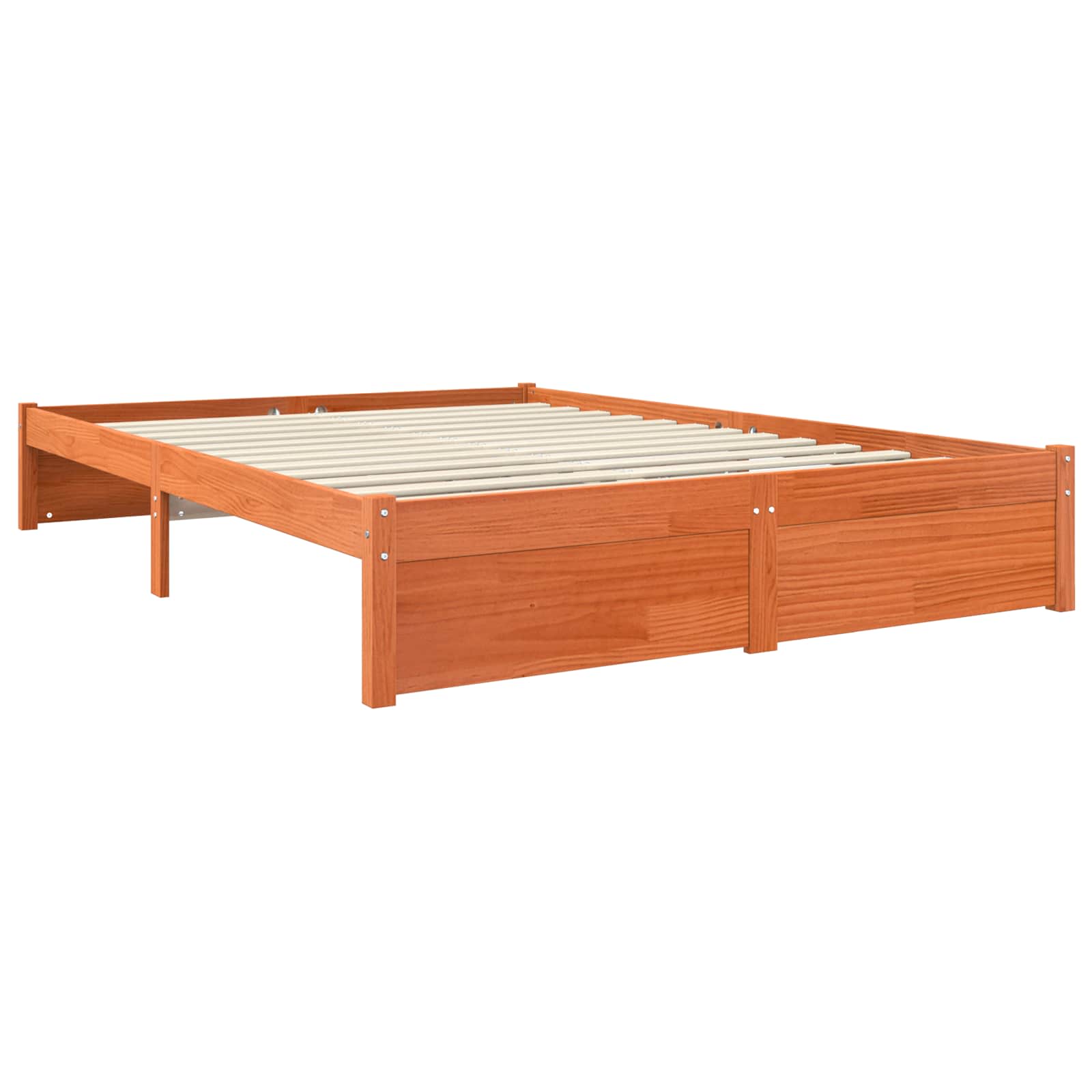 Cadre de lit Cire marron 150 x 200 cm Bois de Pin Massif - XIOS