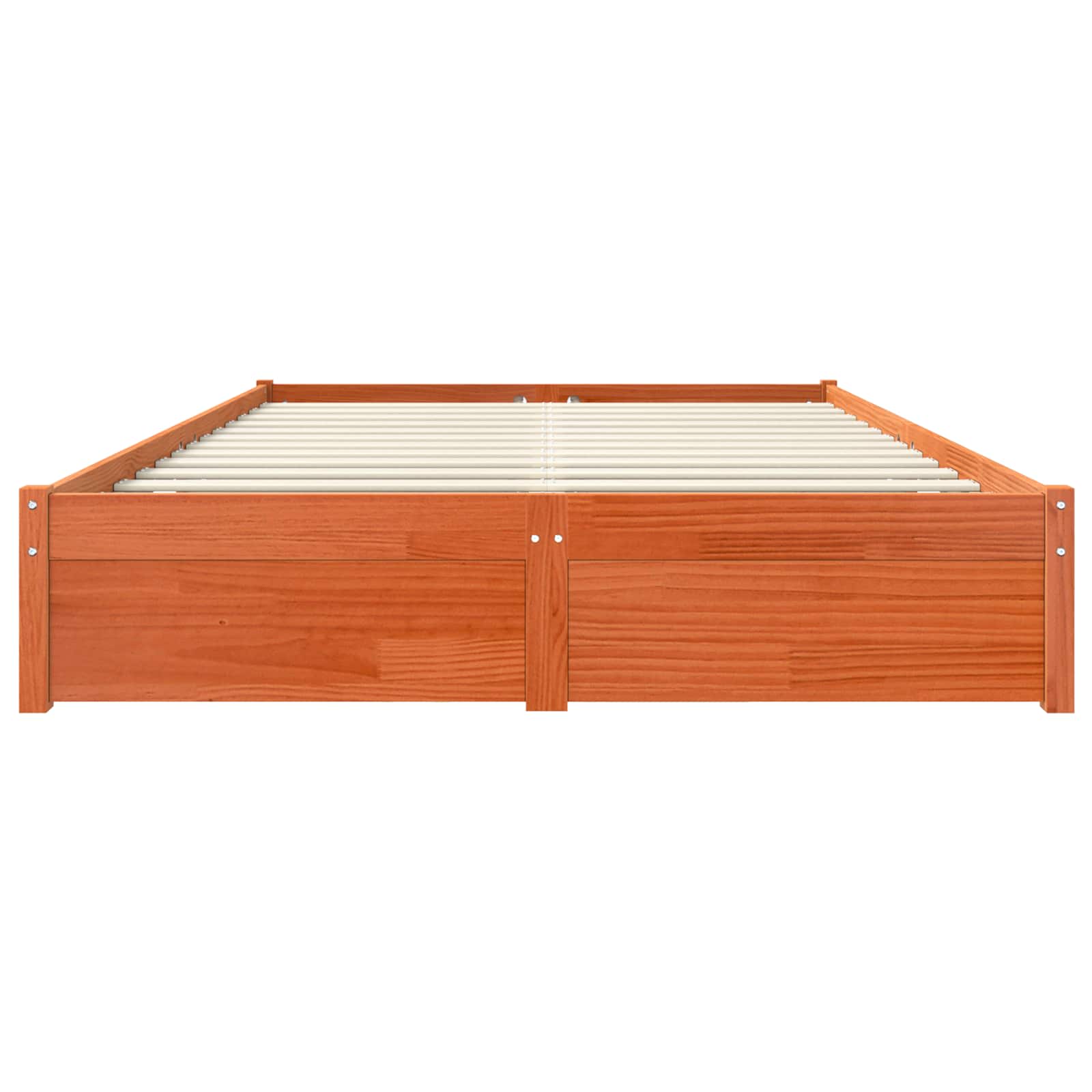 Cadre de lit Cire marron 150 x 200 cm Bois de Pin Massif - XIOS