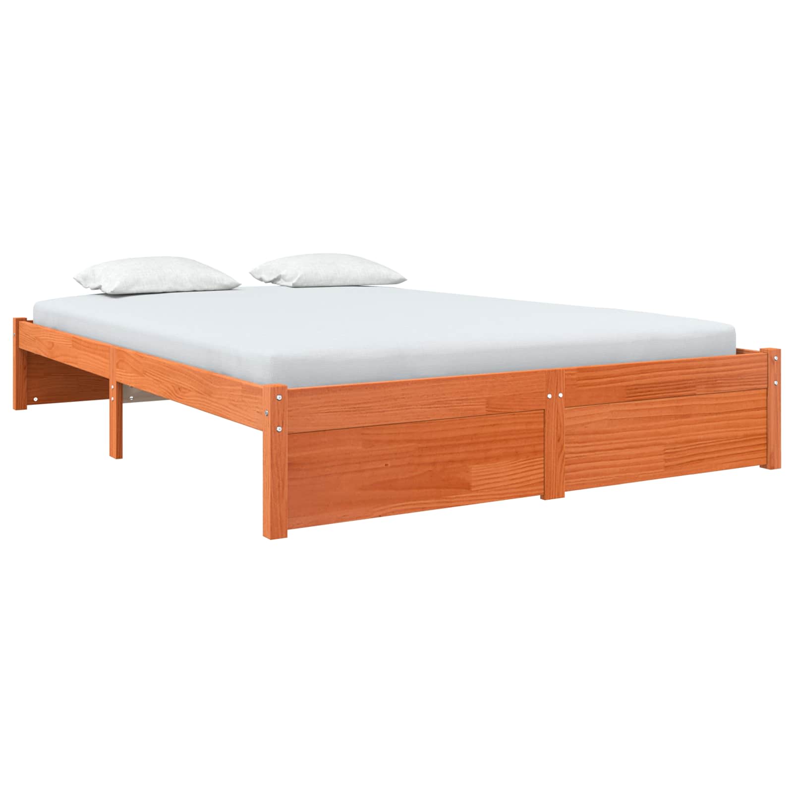 Cadre de lit Cire marron 160 x 200 cm Bois de Pin Massif - XIOS
